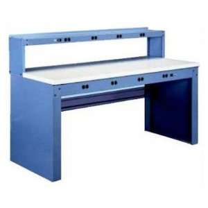  Tennsco Electronic Steel Top Workbench with Outlet Panel 