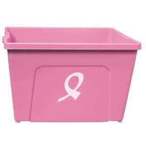   gallon recycle bin with breast cancer awareness logo: Home & Kitchen