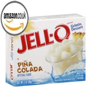 Jello Gelatin Dessert Pina Colada 3 Oz. Box  Grocery 