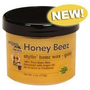  Ampro Honey Beez Stylin Beez Wax Gold 4 Oz: Beauty
