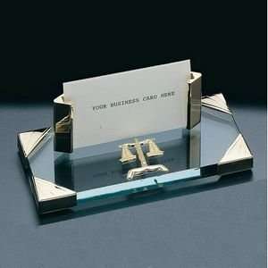  Luminous Glass Legal Business Card Holder: Office Products