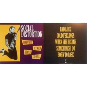  Social Distortion Somewhere Between Heaven And Hell Poster 