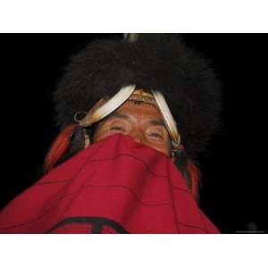  Man in Traditional Dress, Naga New Year Festival, Lahe 