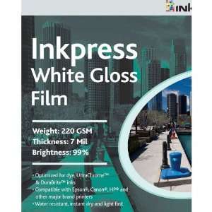   Specialty Media White Gloss Film 44in. X 50in. Roll: Electronics
