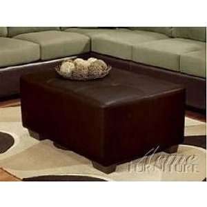   Chocolate Easy Rider and Espresso Bycast Ottoman 00104
