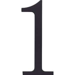    BL 6 Inch The Traditionalist House Number 1, Black: Home Improvement