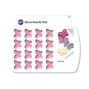   Wilton Butterfly 24 Cavity Silicone Mold 2105 0496: Kitchen & Dining
