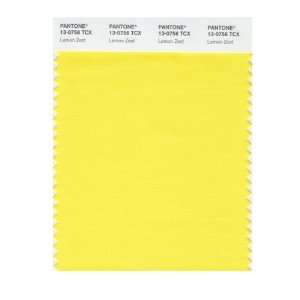  Pantone 13 0756 TCX Smart Color Swatch Card, Lemon Zest 