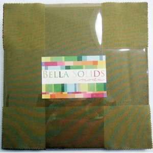 Moda BELLA SOLIDS DARKS Layer Cake 10 Fabric Quilting Squares 9900LC 
