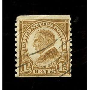 1922 29 Issue Harding 1 1/2 Cents/ 1925 (Yellow Brown 