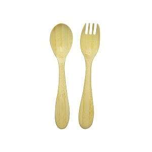  iPlay Green Sprouts Bamboo Spoon and Fork Set: Baby