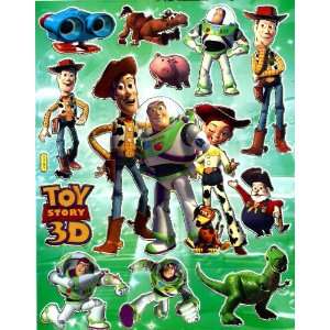 Toy Story 3D Movie Disney Sticker Sheet PM532 ~ Woody Cowboy Buzz 