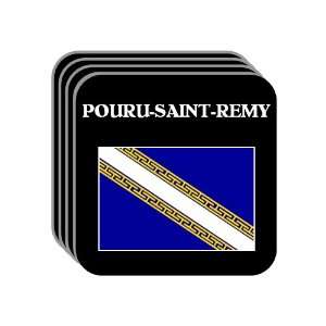 Champagne Ardenne   POURU SAINT REMY Set of 4 Mini Mousepad Coasters