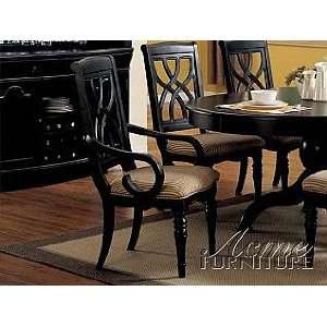    Acme Furniture Black Finish Arm Chair 10023: Home & Kitchen