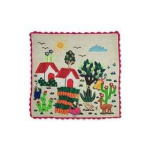  Applique wall hanging, Andean Midday Home & Kitchen