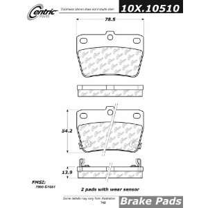  Centric Parts, 102.10510, CTek Brake Pads Automotive