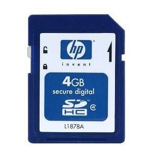  HP 4GB Class 4 SDHC Memory Card: Electronics