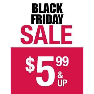  Black Friday Sale Black and Red Sign