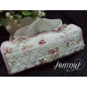  and vintage roses Quilted Tissue Box Cover 201202: Home & Kitchen
