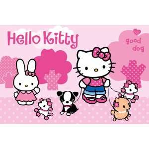   Kitty Dog Puppies PAPER POSTER measures 36 x 24 inches (91.5 x 61cm