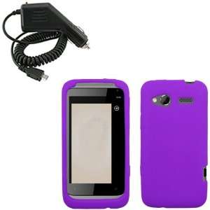 iFase Brand HTC Radar Combo Solid Purple Silicone Skin Case Faceplate 