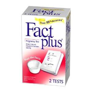  Fact Plus One Step Pregnancy Test, 2 Count Box: Health 