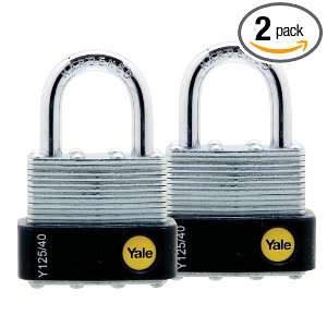  Yale Y125/40/122/2 Laminated Steel Padlock with Brass 5 