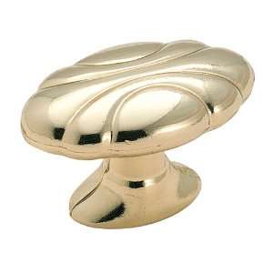  Amerock 1396 3 Polished Brass Oval Knobs: Home Improvement