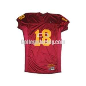  Maroon No. 18 Game Used Minnesota Football Jersey: Sports 