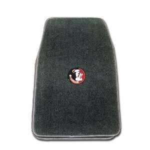 Smoke Universal Fit Front Two Piece Floormat with NCAA Florida State 