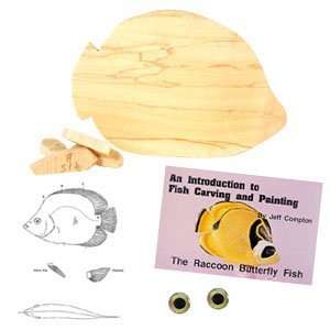  Woodcarving   RACCOON BUTTERFLY KIT