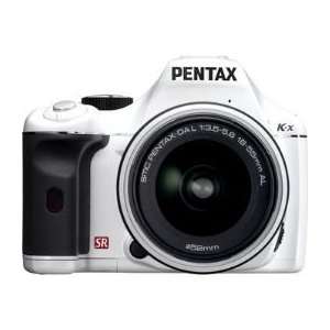  Pentax K x with 18 55mm Zoom Lens (White): Camera & Photo