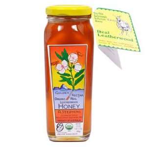Organic Real Leatherwood Honey, 17.5 Oz:  Grocery & Gourmet 