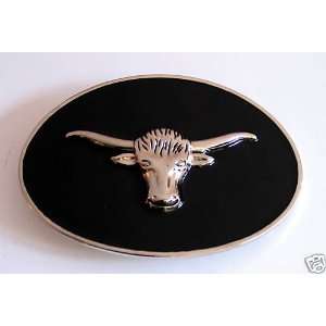   Bull Long Horn Western Rodeo Texas Style Belt Buckle: Everything Else