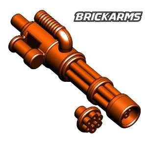   Scale LOOSE Weapon Minigun Trans Orange with NO AMMO Toys & Games