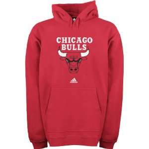  Adidas Chicago Bulls Red Full Court Hoodie: Sports 