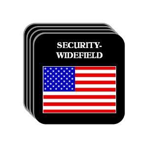  US Flag   Security Widefield, Colorado (CO) Set of 4 Mini 