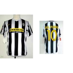  Juventus home 09/10 # 10 Del Piero size L soccer jersey 