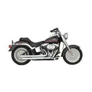   Barrel Staggered Exhaust System for 1986 2011 Harley Softail Models