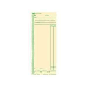 Tops Business Forms : Time Cards, Full Day Calculations, 100/PK, 3 3/8 