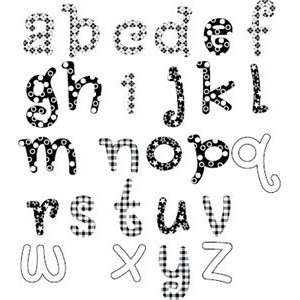  Lowercase Chic Pattern Letters 