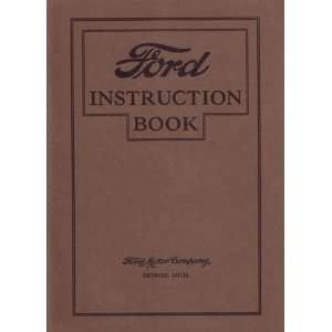  1927 FORD MODEL T Owners Manual User Guide Automotive