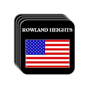  US Flag   Rowland Heights, California (CA) Set of 4 Mini 