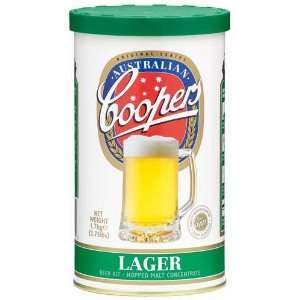Complete Coopers Brewery Lager Beer Kit Package:  Grocery 