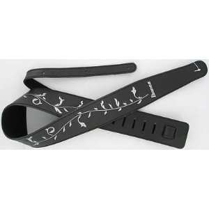  Ibanez Tree of Life Leather Strap (Black) Musical 