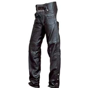   : Unisex Traditional Lined Split Cowhide Motorcycle chaps: Automotive
