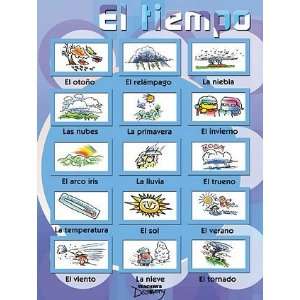  Seasons/Weather Spanish Education Laminated Poster Print 