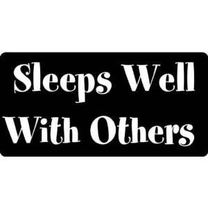  Sleeps Well With Others Decal   Sticker Automotive