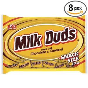 Milk Duds Snack Size Boxes, Milk Chocolate Covered Caramels, 9.3 Ounce 