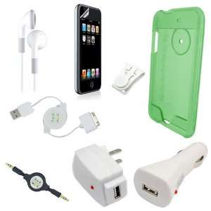   Travel Charger, Earphones, Auxilary 3.5mm to 3.5mm MP3 Cable